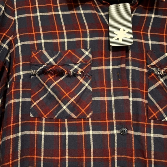 Splendid  Marguerite Plaid flannel shirt buttoned - Picture 4 of 5